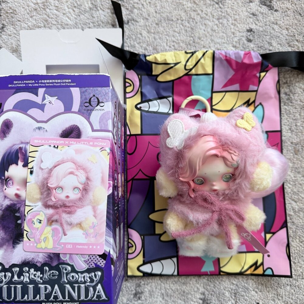 POP MART SKULLPANDA x My Little Pony Series Plush - Fluttershy